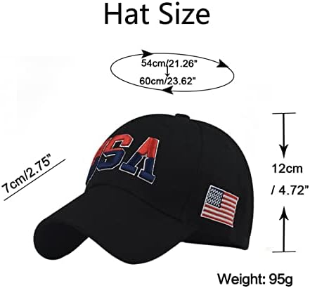 Chapéus de bandeira americana para homens equipes USA Baseball Cap ajustável estilo pólo bordado chapéu de pai