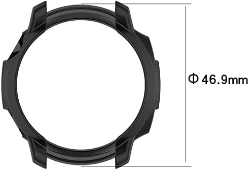 Case projetada por Fitturn Compatível com Coros PACE 2 Smart Watch- Substituição de proteção Rugged Protective Case [sem protetor de tela] TPU Caso de pára-choques de proteção de proteção de proteção