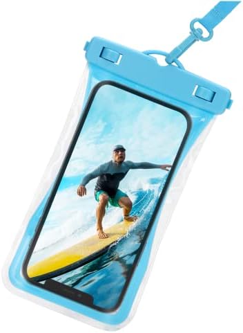 Urbanx Universal Watero Proove Phop bolsa de celular de bolsa seca projetada para TCL 30 V 5G para todos os outros smartphones de até 7 - azul