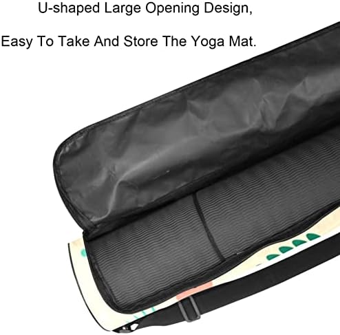 Laiyuhua Yoga Mat Bag, bolsa de ginástica de ioga com zíperes duplos para mulheres e homens - zíperes lisos, abertura