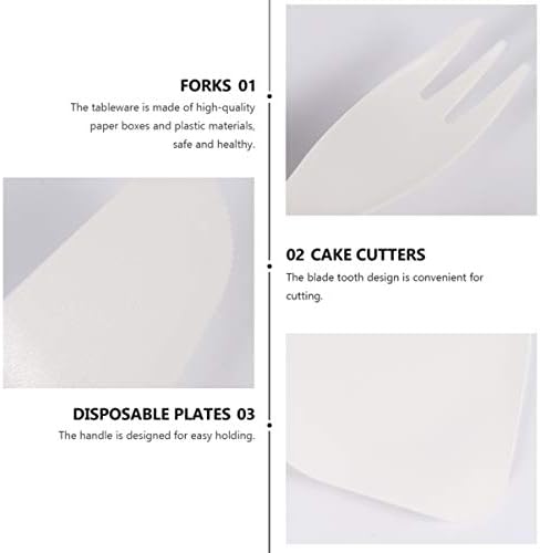 Hemoton 22pcs papel utensílios de jantar para garfos descartáveis ​​utensílios de utensílios para reunião de família