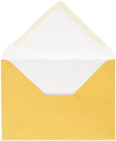 Envelope c6 perolados - amarelo dourado