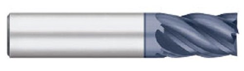Titan TC25785 Solid Carbonete Vi-Pro Variável Índice Fim do Moinho, Comprimento de Stub, 5 flauta, extremidade quadrada, Altin revestido, 1/8 Diâmetro de haste, 1-1/2 Comprimento geral, 1/4 Comprimento do corte
