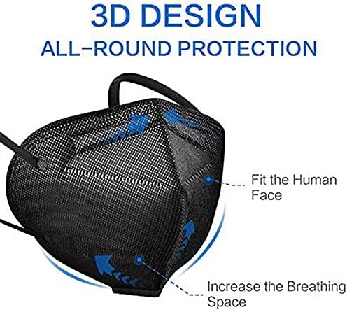 50pc adulto 5 camadas descartáveis_masks com desenhos, máscara de proteção contra forma de copo respirável com fio de nariz que trabalha ao ar livre