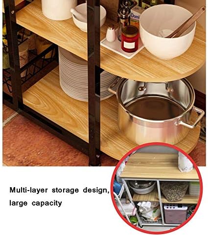 Prateleiras de cozinha qffl ， racks de armazenamento, cozinha padeiro de padeiro de rack utilidade de armazenamento de armazenamento