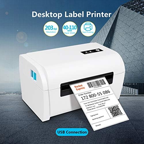 Impressora de etiqueta de remessa, máquina de etiqueta de impressão térmica, impressora de etiqueta 4x11 para pacotes de