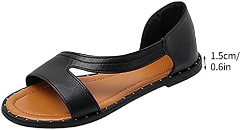 Sandálias planas de verão femininas deslizam flexíveis na sandálias de slides abertos do dedo do pé aberto sandálias de vestido
