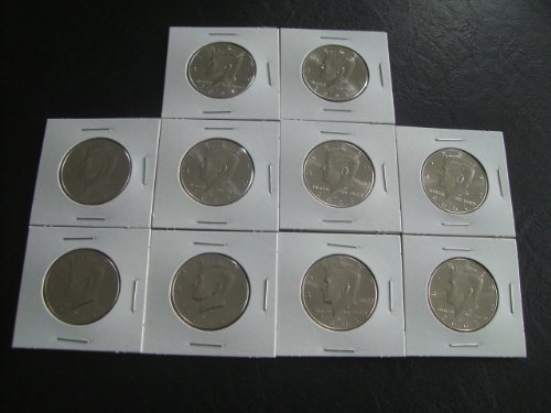 2005 P&D Mint Kennedy Meio dólar duas metades não circuladas Conjunto de moedas