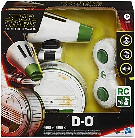 Star Wars Control Remote Control D-O Rolling Toy, A ascensão do brinquedo eletrônico Skywalker com sons, crianças de 5 anos ou