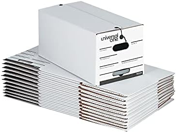 Universal 75121 String/Button Storage Box, Carta, Fiberboard, White, 12/Carton