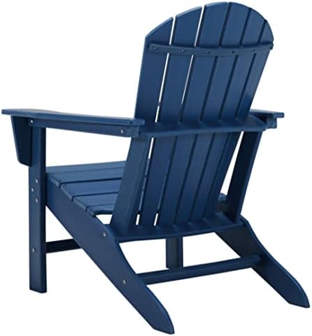 Design de assinatura de Ashley Sundown Treasure Adirondack Chair, 31,13 W x 33,25 D x 37,75 H, azul marinho