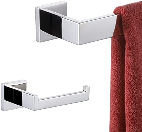 Kokosiri Toalha de toalha única de 16 polegadas Toalheiro de toalhas de banheiro Rolo do vaso higiênico Rolo de papel Montado com parede Cromo B05A2-CH-L16