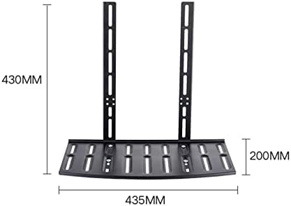 Magideal TV Mount Mount Shelf Suporte de monitor ajustável Prateleira superior para estéreo AV Componentes prateleira