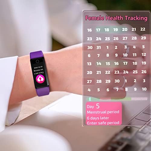 MorePro Fitness Tracker, 24/7 da frequência cardíaca Monitor de pressão arterial Smart Watch com step calorie balcão, rastreador