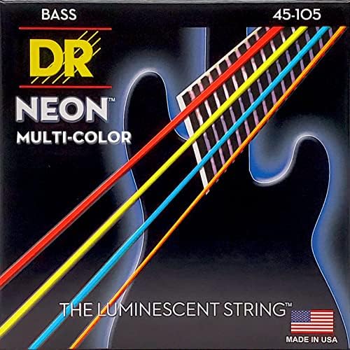 Dr strings hi-def neon bass guitar strings