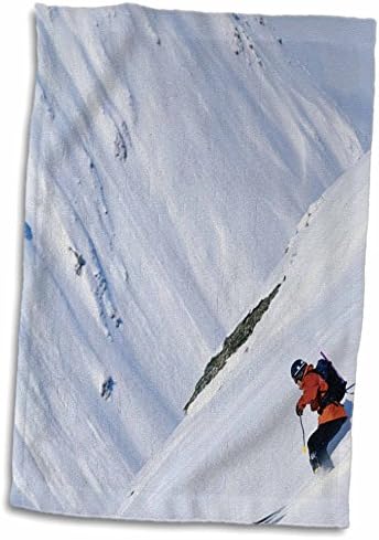 3drose florene esportes - esquiador em declive - toalhas