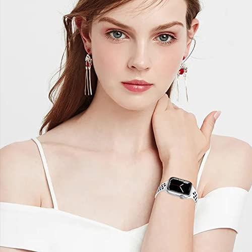 Bandas de silicone Gleen Compatible com banda Apple Watch Band Soft Silicone Sport Bands Wrists Substituição Strap Iwatch Series