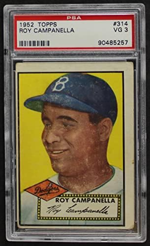1952 Topps # 314 Roy Campanella Brooklyn Dodgers PSA PSA 3.00 Dodgers