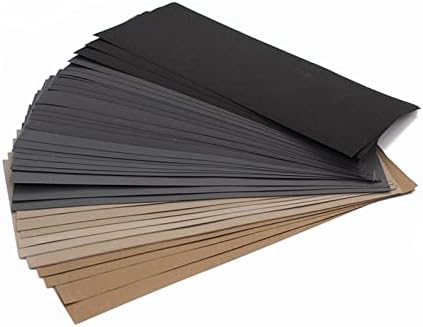 Lixa de polimento de metal de madeira 9x3,6 polegadas Lixa de seca e impermeável seca e úmida 320 a 10000 tipos de suporte de