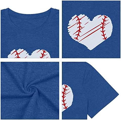 Camisa de beisebol de tamanho grande mulheres engraçadas Tees gráficos de beisebol camisetas casuais de manga curta