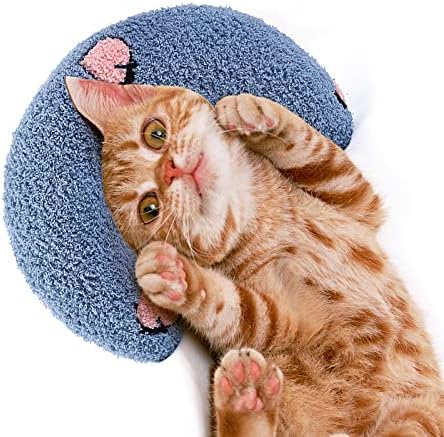 travesseiro de gato lesipet, macio de cachimbo de brinquedo de brinquedo de gato travesseiro de cuddler para alívio da articulação