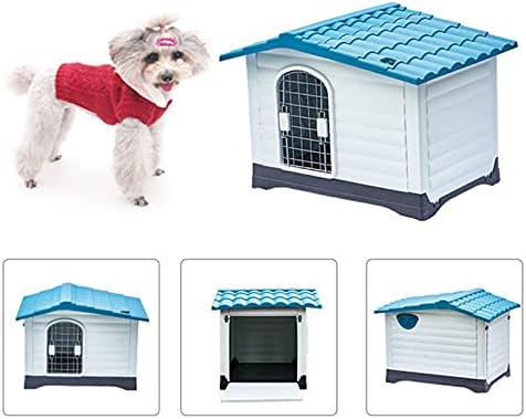 Teerwere pequeno cão de cães à prova de chuva interno e externo Four Seasons Plástico Removível Casa de Pet Kennel Kennel Kennel