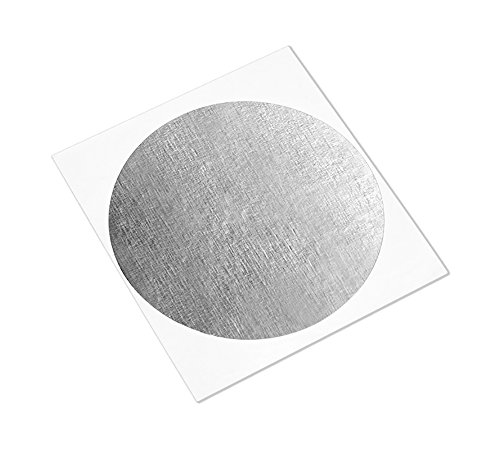 3m 427 Circle-5.000 -100 Shiny Silver Aluminium/acrílico fita adesiva de alumínio de alumínio-65-300 graus F Temperatura