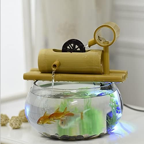 WPYYI Pequeno tanque de peixe de vidro