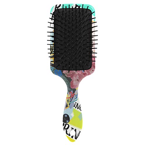 Vipsk Air Almofada escova de cabelo, grafite colorido de plástico, boa massagem adequada e escova de cabelo anti -estática