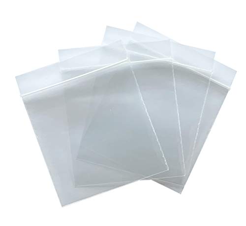2x2 polegadas de tamanho pequeno armazenamento de plástico transparente com zíper com zíper para sacos poli, feitos de materiais virgens para organizar, armazenamento, viajar, envio e muito mais usos