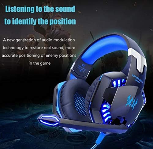 Fones de ouvido infinito com microfone G2000 para jogos compatíveis com PS Xbox PC Laptop Deep Bass Streo Cancelamento flexível