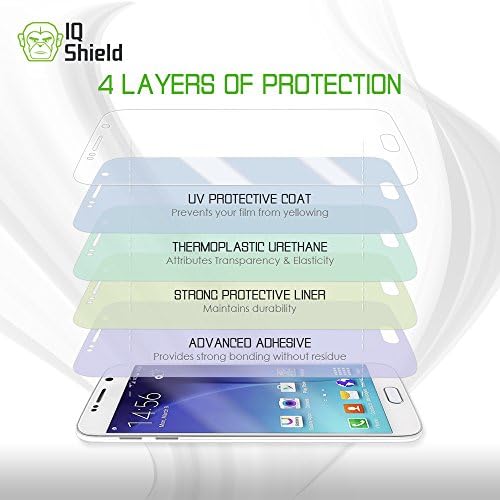 Protetor de tela do IQ Shield Compatível com LG Intuition Liquidskin Anti-Bubble Film Clear