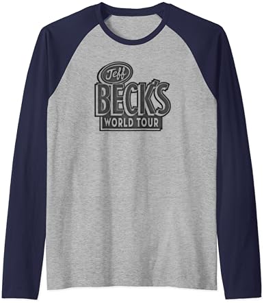 Jeff Beck - Camise de beisebol da turnê mundial de Beck