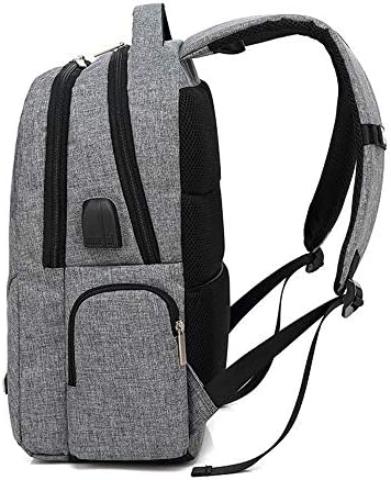 Mochila wulfy para homens USB Charging Backpack Leisure e Business Man Bag Saco de ombro à prova d'água