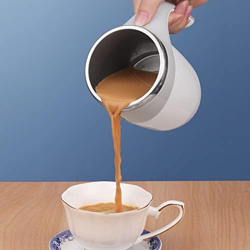 Zyllzy 380ml caneca de café auto -emocionante, cofler de café auto -misturado para cacau quente de leite com leite, portátil