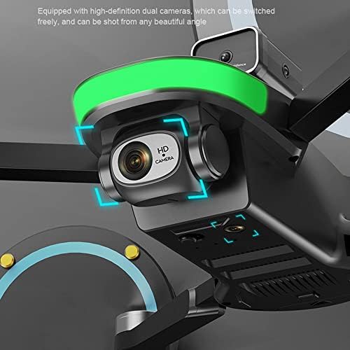 Drone afeboo com câmera - 1080p HD FPV Drone quadcopter dobrável, lente ajustável de 90 °, decolagem/aterrissagem de um botão,