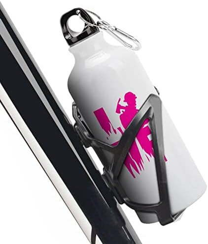Love Fire Fighter Aluminium Water Garrafs com caneca de viagem de garrafa esportiva reutilizável para morcego para acampar