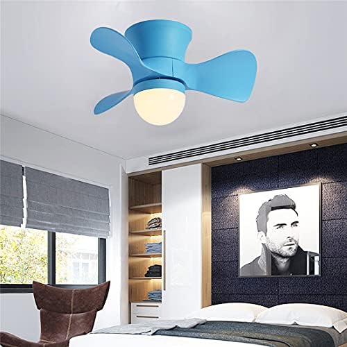 Fã de teto de Neochy Kids com controle leve e remoto reversível 6 velocidades de quarto LED LED Luz de teto de ventilador com timer Modern Living Room Silent Teto Fan Light