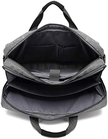Bolsa de laptop de nogueira com bolsa de mensageiro de tira de ombro de ombro de ombro de nylon pano de nylon de nylon de nylon, homens/mulheres/mulheres