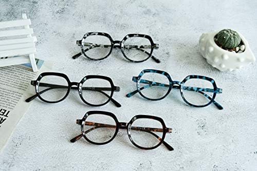 Eyekepper Vintage 4 -Pack Reading Glasses for Women Leiting - Ladies Retro Readers
