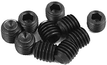 X-Dree 10pcs metal preto 8mmx8mm parafuso de larva hexadecimal para RC Part (10 unids metal negro 8mmx8mm Soquete hexadecquintar