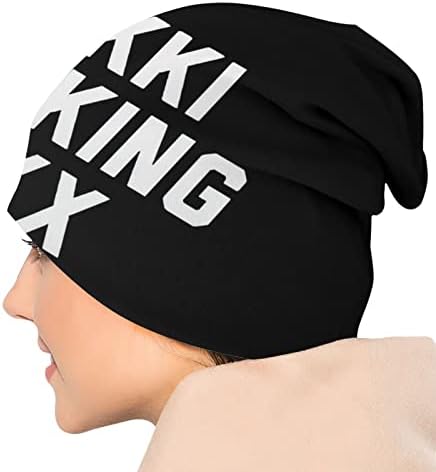 Nikki Sixx Logo Skull Cap Hatting Hat Warm WhiM WNIT CHAPS para homens e mulheres negras