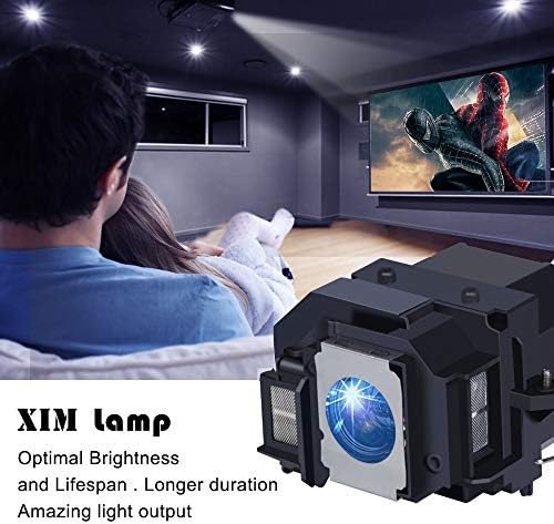 XIM ELPLP68 SUBSTITUIÇÃO Lâmpada Compatível para Epson EH-TW5900 TW5910 TW6000 TW6000W TW6100 H421A H450A H501A POWERLITE Cinema