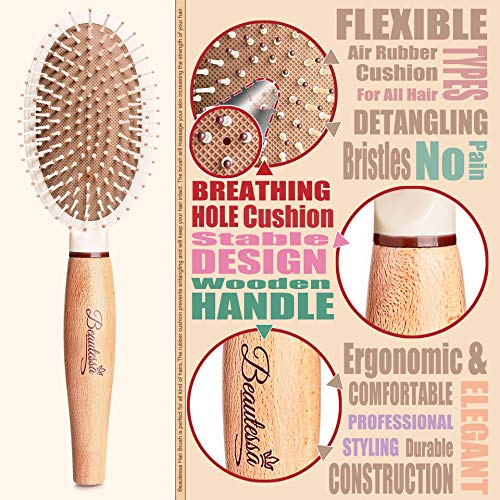 Escova de cabelo, pente de cabelo e arquivo de unhas - conjunto de escovas de cabelo | Definir escova de cabelo,