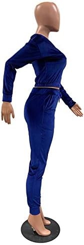 Thermal Geral Women Suit de capuz Wear Women Sets Zipper Color Sport Tops sólidos+calças conjuntos de femininos de uso feminino