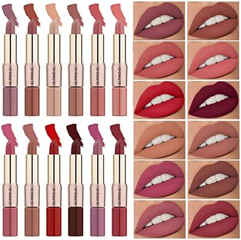Lipstick for Women 2-em 1 Cabeça dupla Matte Mist Glaze Lasting há muito é fácil de desaparecer maquiagem de cosmestis all-in-one
