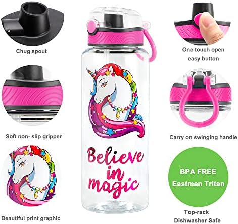 Tune Home Tune 32 oz Bottle Bottle - Tritan BPA Livre, boca larga, tampa de flip -button, fácil aberta, garrafa de água leve