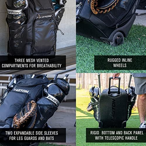 Easton | Série de bolsas com rodas do apanhador | Beisebol e softball | Vários estilos