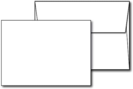 Cartões de 4 x 6 em branco de espessura com envelopes