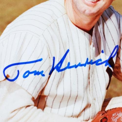 Tommy Henrich assinou a foto 8 × 10 Yankees - CoA JSA - Fotos de MLB autografadas